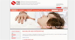 Desktop Screenshot of osteopathes-suisses.ch