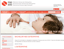 Tablet Screenshot of osteopathes-suisses.ch